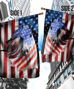 horse american flag 5579