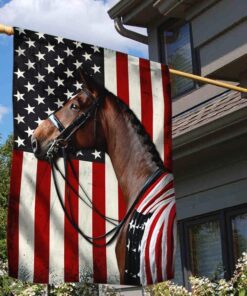 Horse American Flag LHA1999F
