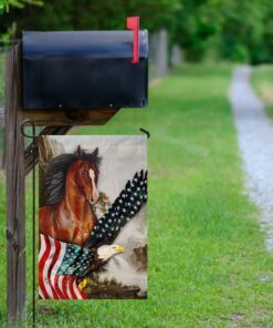 horse american flag mln209f 1404