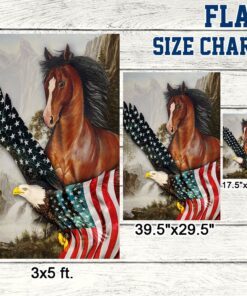 horse american flag mln209f 5266