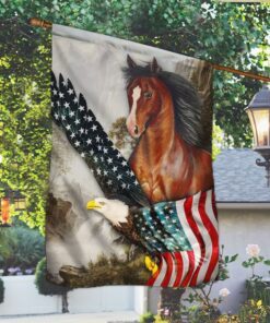 Horse American Flag MLN209F