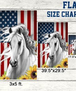 horse american flag mln254f 3611