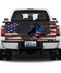 horse american truck tailgate decal sticker wrap 8857