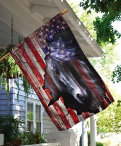 horse american us flag 4990