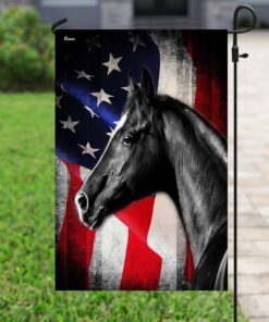 horse american us flag 7668