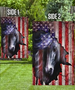 horse american us flag 7911