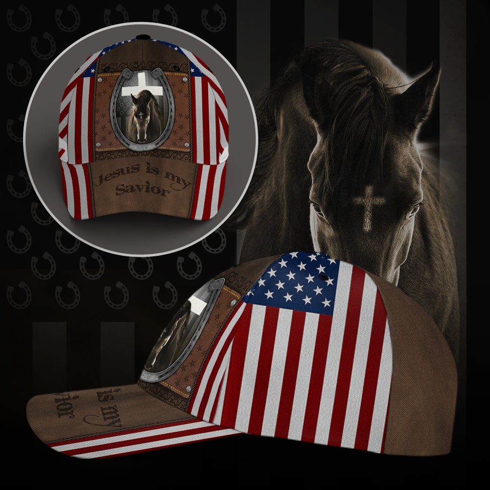 Horse Baseball Cap Jesus Is My Savior BNT288BCv1 - Image 3
