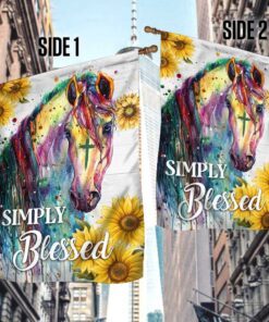 horse christian flag simply blessed dbd3090f 5474