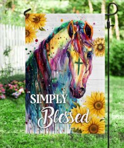 horse christian flag simply blessed dbd3090f 6420