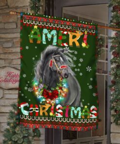 Horse Christmas Flag LHA1899F
