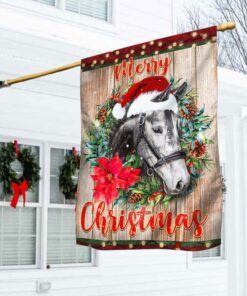 Horse Christmas Flag Merry Christmas  BNN631F