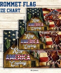 horse cowboy america grommet flag color ntb510gf 1380