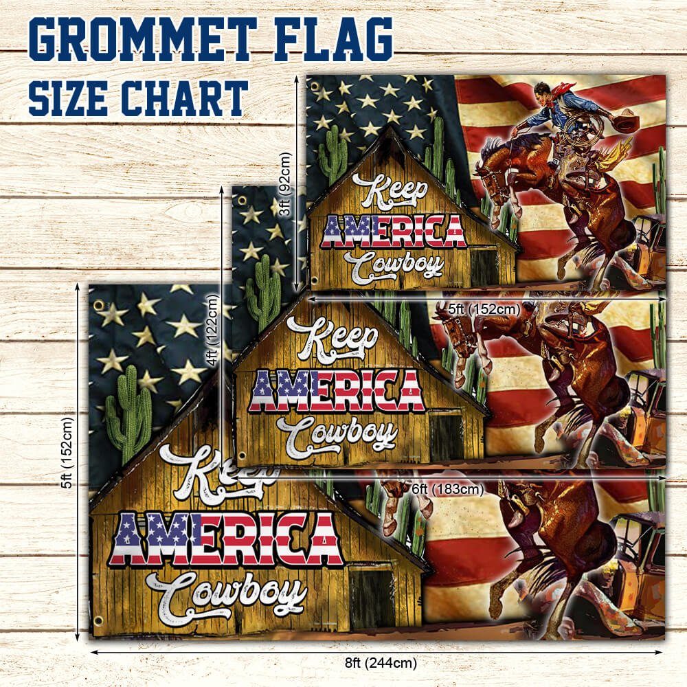 Horse Cowboy America Grommet FLag Color NTB510GF - Image 5