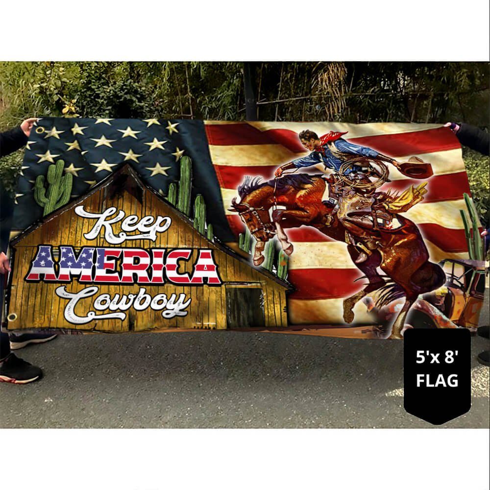 Horse Cowboy America Grommet FLag Color NTB510GF - Image 4