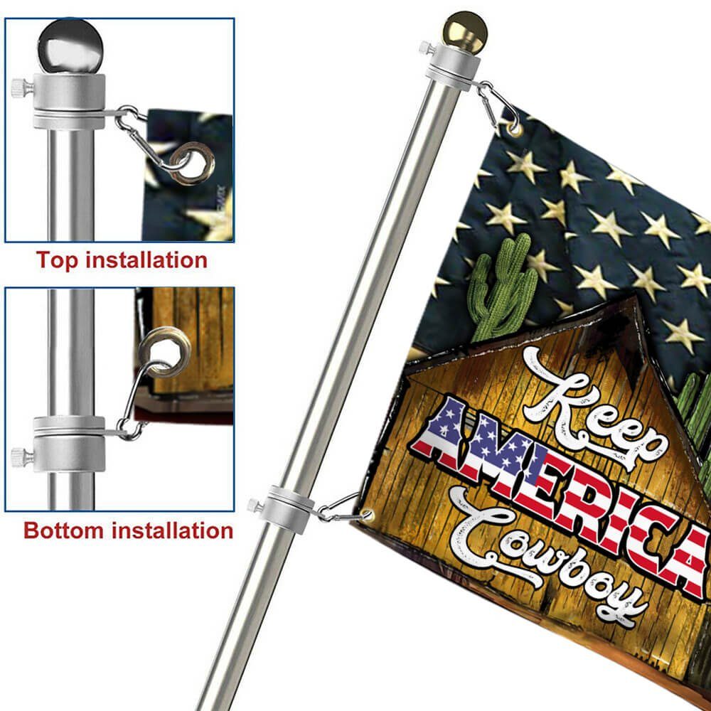 Horse Cowboy America Grommet FLag Color NTB510GF - Image 6