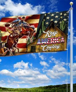 horse cowboy america grommet flag color ntb510gf 7773