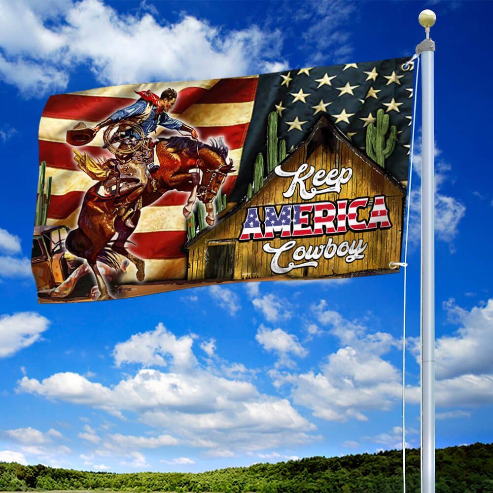 Horse Cowboy America Grommet FLag Color NTB510GF - Image 2