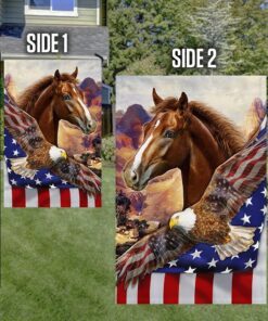 horse eagle american flag mln438f 4554