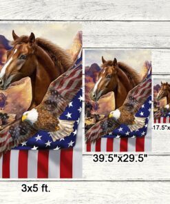 horse eagle american flag mln438f 7574
