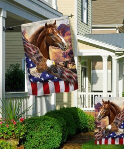 horse eagle american flag mln438f 7755