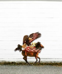 horse eagle garden metal sign spirits of america ddh2769ms 7040