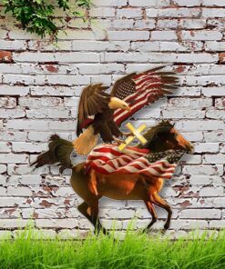 Horse Eagle Garden Metal Sign Spirits Of America DDH2769MS