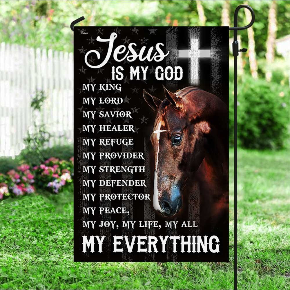 Horse Flag Christian Faith, Jesus Is My Everything DBD2848F - Image 4