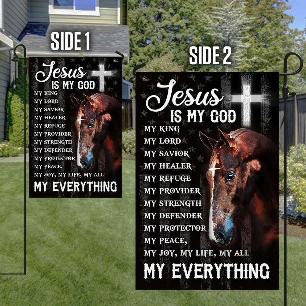 Horse Flag Christian Faith, Jesus Is My Everything DBD2848F - Image 6
