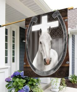 Horse Flag Jesus And White Horse BNN93F