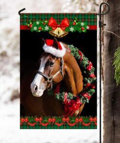 horse flag merry christmas horse flag trl1502f 3621