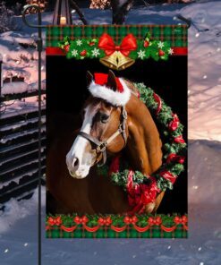 horse flag merry christmas horse flag trl1502f 7587
