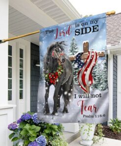 Horse Flag The Lord Is On My Side I Will Not Fear ANT312F