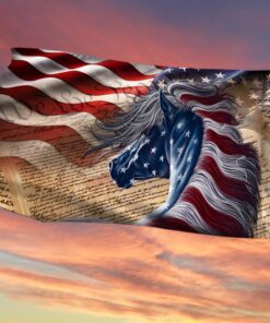 horse grommet flag american patriot bnn288gf 5358