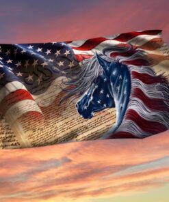 Horse Grommet Flag American Patriot BNN288GF