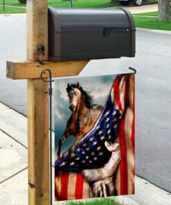 horse independence day, 4th of july flag 4598