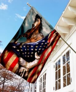 horse independence day, 4th of july flag 8539