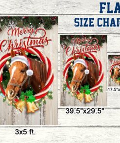 horse merry christmas house flag horse for christmas garden flag tqn764f 2596