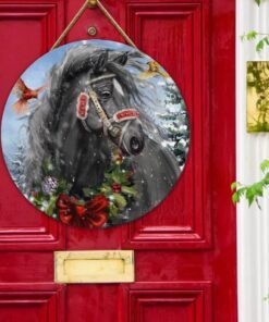horse merry christmas wooden sign pn503wsv2 3718