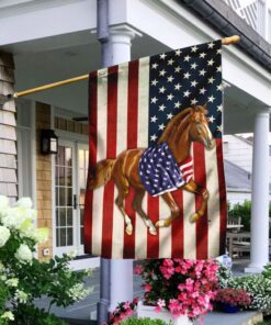 Horse Patriot American Flag