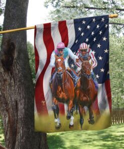 Horse Racing American Flag LHA1724F