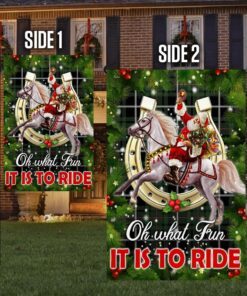 horse sleigh flag oh what fun it is to ride dbd3076f 3116