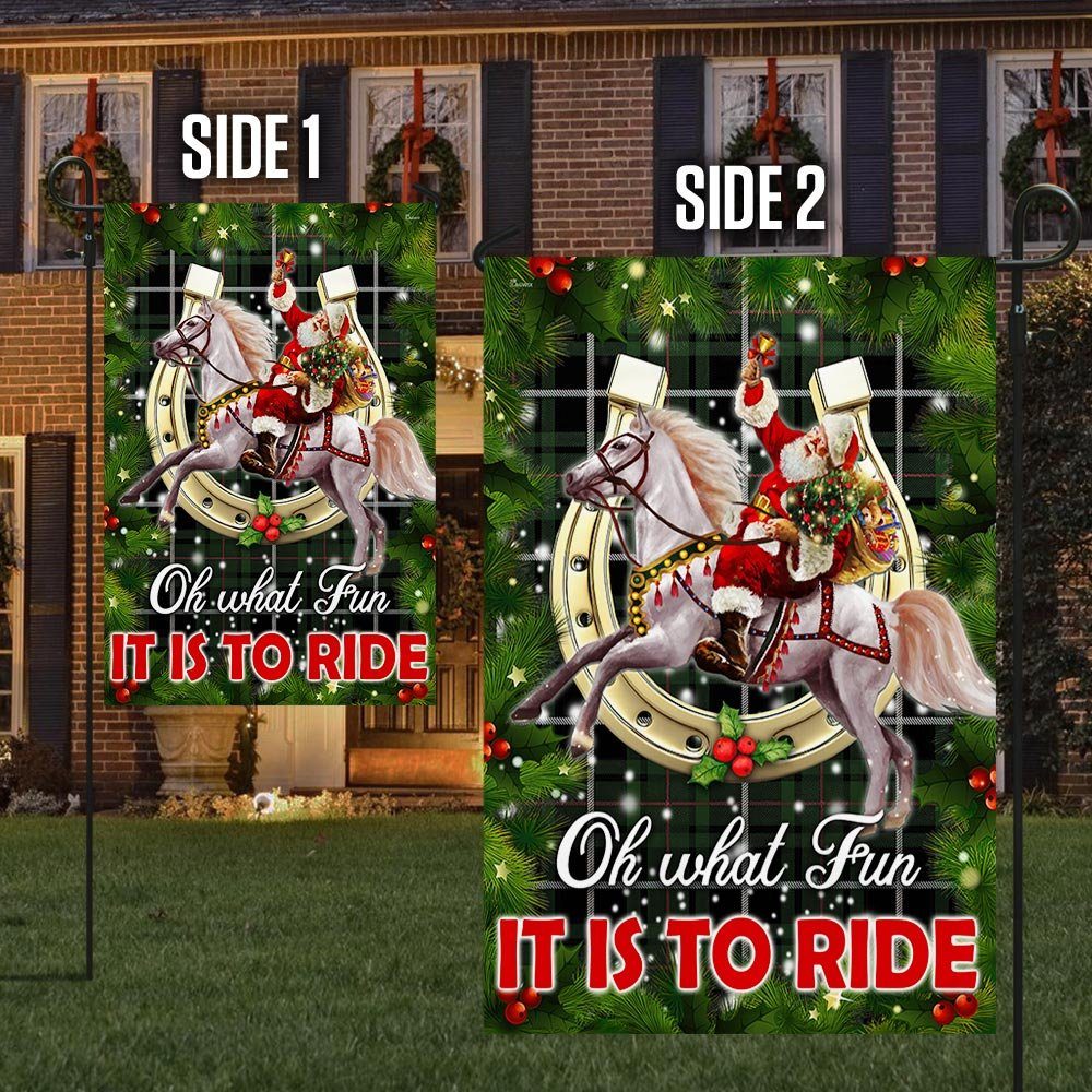 Horse Sleigh Flag Oh What Fun It Is To Ride DBD3076F - Image 6