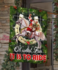 horse sleigh flag oh what fun it is to ride dbd3076f 6810