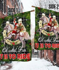 horse sleigh flag oh what fun it is to ride dbd3076f 8276