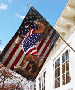 horse wrapped in glory. american patriot flag 7735