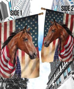 horse wrapped in glory. american patriotic horse flag thn3710fv1 2196