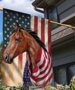 horse wrapped in glory. american patriotic horse flag thn3710fv1 3361