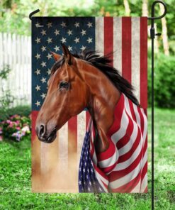 horse wrapped in glory. american patriotic horse flag thn3710fv1 6672