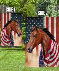 horse wrapped in glory. american patriotic horse flag thn3710fv1 7799