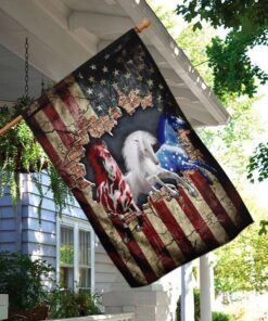 horses american u.s. flag 2470